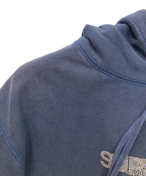 SUPREME（シュプリーム）Supreme (シュプリーム) Swarovski Motion Logo Hooded Sweatshirt ネイビー サイズ:Sの古着・服飾アイテム