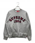 SUPREMEシュプリーム）の古着「Plaid Arc Crewneck Heather Grey」｜グレー