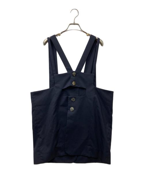 ENFOLD（エンフォルド）ENFOLD (エンフォルド) TAILORED VEST テーラードベスト ネイビー サイズ:Mの古着・服飾アイテム
