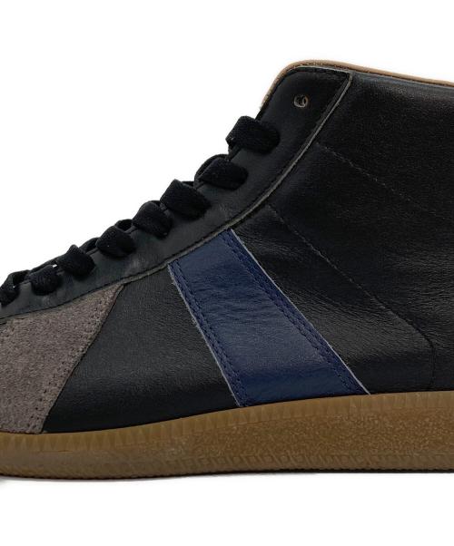 Martin Margiela22（マルタン・マルジェラ22）Martin Margiela22 (マルタン・マルジェラ22) German Military Trainer Hi ジャーマントレーナー ハイカット スニーカー ブラック×グレー サイズ:40の古着・服飾アイテム