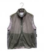 MARMOTマーモット）の古着「PARTEX FRONT MESH COMBI VESTメッシュベスト」｜カーキ