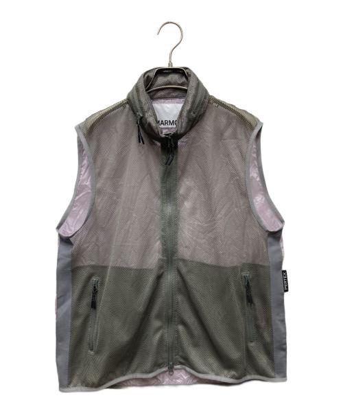 MARMOT（マーモット）Marmot (マーモット) PARTEX FRONT MESH COMBI VESTメッシュベスト カーキ サイズ:Mの古着・服飾アイテム