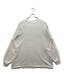 Graphpaper（グラフペーパー）の古着「Organic Cotton L/S Oversized Tee オーガニックコットン L/S オーバーサイズドティー」｜ベージュ