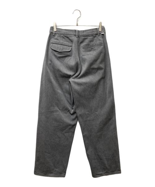 Graphpaper（グラフペーパー）Graphpaper (グラフペーパー) COLORFAST DENIM TWO TUCK PANTS カラーファストデニムツータックパンツ グレー サイズ:Sの古着・服飾アイテム