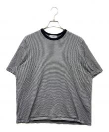 Graphpaper（グラフペーパー）の古着「Narrow Border S/S Tee ナローボーダーS/STシャツ」｜ブラック×ホワイト