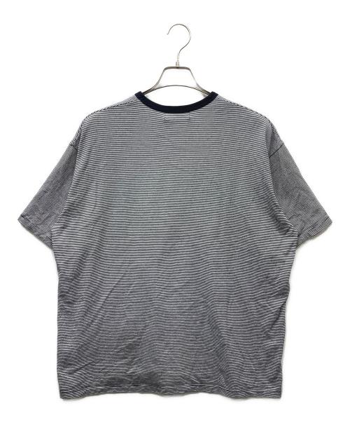 Graphpaper（グラフペーパー）Graphpaper (グラフペーパー) Narrow Border S/S Tee ナローボーダーS/STシャツ ブラック×ホワイト サイズ:Sの古着・服飾アイテム