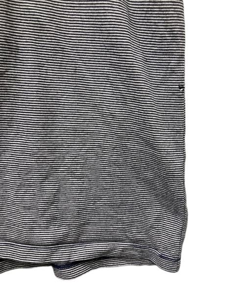 Graphpaper（グラフペーパー）Graphpaper (グラフペーパー) Narrow Border S/S Tee ナローボーダーS/STシャツ ブラック×ホワイト サイズ:Sの古着・服飾アイテム