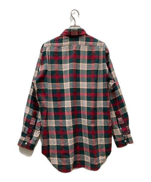 POLO RALPH LAUREN（ポロ・ラルフローレン）POLO RALPH LAUREN (ポロ・ラルフローレン) チェックシャツ グリーン×レッド サイズ:Lの古着・服飾アイテム