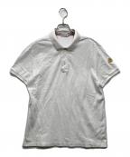 MONCLERモンクレール）の古着「MAGLIA POLO MANICA CORTA 鹿の子ポロシャツ」｜ホワイト
