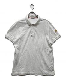 MONCLER（モンクレール）の古着「MAGLIA POLO MANICA CORTA 鹿の子ポロシャツ」｜ホワイト