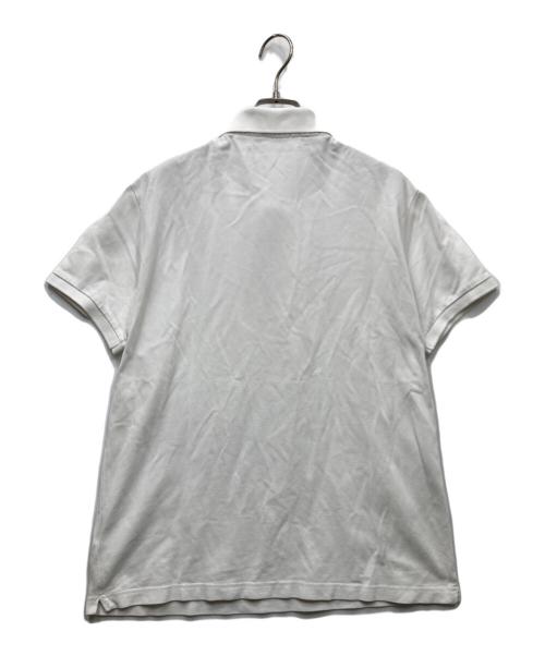 MONCLER（モンクレール）MONCLER (モンクレール) MAGLIA POLO MANICA CORTA 鹿の子ポロシャツ ホワイト サイズ:XLの古着・服飾アイテム