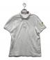 MONCLER（モンクレール）の古着「MAGLIA POLO MANICA CORTA 鹿の子ポロシャツ」｜ホワイト