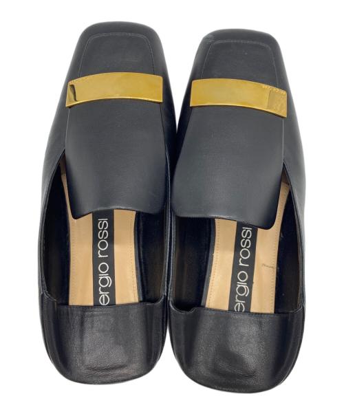 sergio rossi（セルジオロッシ）sergio rossi (セルジオロッシ) sr1 Slipper フラットシューズ ブラック サイズ:36 1/2の古着・服飾アイテム