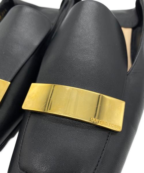 sergio rossi（セルジオロッシ）sergio rossi (セルジオロッシ) sr1 Slipper フラットシューズ ブラック サイズ:36 1/2の古着・服飾アイテム