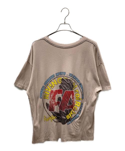 RIVINGTON roi Rebis（リヴィントンロイレヴィス）RIVINGTON roi Rebis (リヴィントンロイレヴィス) 25SS founding Narrative T-shirt ヴィンテージ加工 プリントTシャツ グレー サイズ:SIZE Mの古着・服飾アイテム