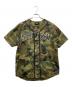 stussy（ステューシー）の古着「カモフラ ベースボールシャツ」｜グリーン×ブラウン