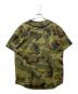 stussy (ステューシー) カモフラ ベースボールシャツ グリーン×ブラウン サイズ:M：7000円