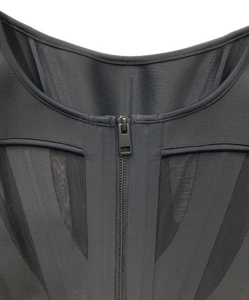 MUGLER（ミュグレー）MUGLER (ミュグレー) H&M (エイチアンドエム) ビスチェコルセット ブラック サイズ:Sの古着・服飾アイテム