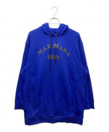 MaxMara（マックスマーラ）の古着「ロゴデザインパーカー」｜ブルー