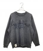 adidas×song for the muteアディダス×ソングフォーザミュート）の古着「Long-Sleeve Tee ダメージ加工ロングスリーブカットソー」｜ブラック