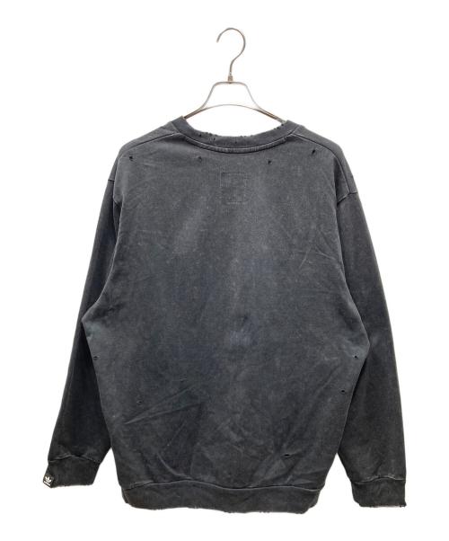 adidas（アディダス）adidas (アディダス) SONG FOR THE MUTE (ソングフォーザミュート) Long-Sleeve Tee ダメージ加工ロングスリーブカットソー ブラック サイズ:SIZE Mの古着・服飾アイテム