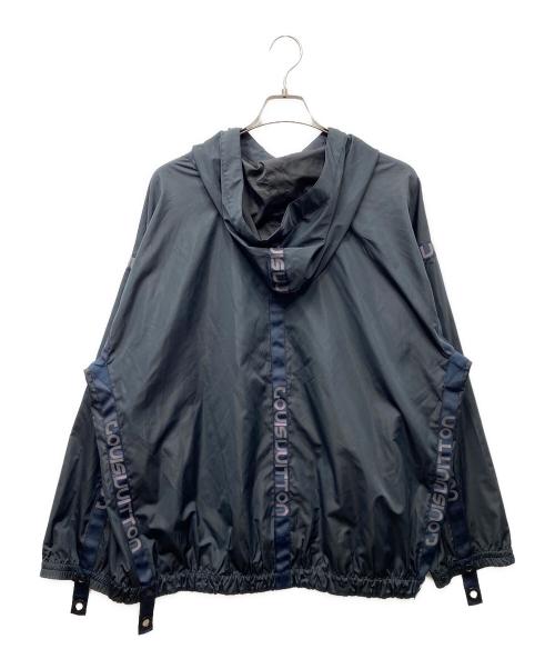 LOUIS VUITTON（ルイ ヴィトン）LOUIS VUITTON (ルイ ヴィトン) テープロゴリフレクターブルゾン ネイビー×ブラック サイズ:44の古着・服飾アイテム