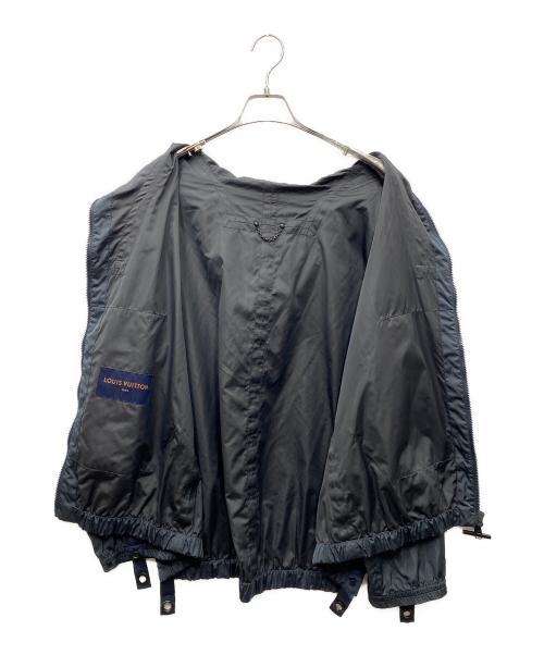LOUIS VUITTON（ルイ ヴィトン）LOUIS VUITTON (ルイ ヴィトン) テープロゴリフレクターブルゾン ネイビー×ブラック サイズ:44の古着・服飾アイテム