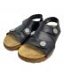 Vivienne Westwood（ヴィヴィアンウエストウッド）の古着「FLINSTONE TRECK SANDAL レザーサンダル」｜ブラック×ベージュ