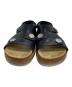 Vivienne Westwood (ヴィヴィアンウエストウッド) FLINSTONE TRECK SANDAL レザーサンダル ブラック×ベージュ サイズ:SIZE 36：17000円