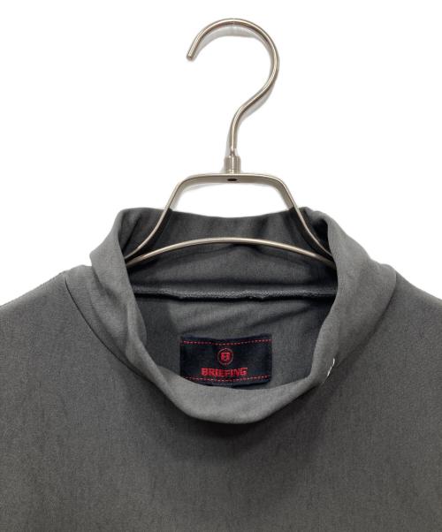 BRIEFING（ブリーフィング）BRIEFING (ブリーフィング) GOLF ゴルフ MENS WARM LS HIGH NECK ハイネックカットソー グレー サイズ:XLの古着・服飾アイテム
