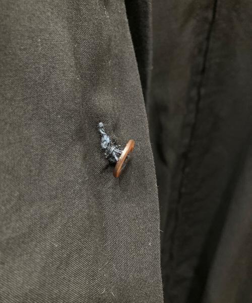 YOHJI YAMAMOTO（ヨウジヤマモト）YOHJI YAMAMOTO (ヨウジヤマモト) 16SS 裁ち切りタックデザインロングテンセルシャツ ブラック サイズ:2の古着・服飾アイテム