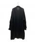 YOHJI YAMAMOTO (ヨウジヤマモト) 16SS 裁ち切りタックデザインロングテンセルシャツ ブラック サイズ:2：19000円