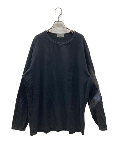 YOHJI YAMAMOTO（ヨウジヤマモト）YOHJI YAMAMOTO (ヨウジヤマモト) ロングスリーブカットソー ブラック サイズ:3の古着・服飾アイテム