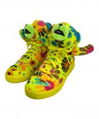 adidas×JEREMY SCOTTアディダス×ジェレミー スコット）の古着「ハイカットスニーカー」｜イエロー×ピンク