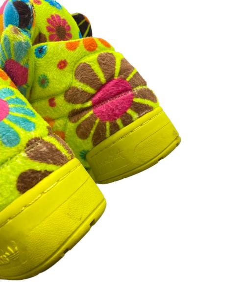 adidas（アディダス）adidas (アディダス) JEREMY SCOTT (ジェレミー スコット) ハイカットスニーカー イエロー×ピンク サイズ:SIZE 26.5cmの古着・服飾アイテム