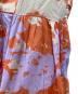 中古・古着 ne quittez pas (ヌキテパ) Shadow Botanical Print Sleeveless Dress シャドー ボタニカル プリントスリーブレス ドレス ワンピース オレンジ×パープル サイズ:Free：8000円