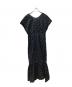 ne quittez pas (ヌキテパ) C.VOILE DOT PRONT FRENCH SLEEVE DRESS ドットプリントフレンチスリーブドレス ワンピース ブラック×ホワイト サイズ:M：7000円