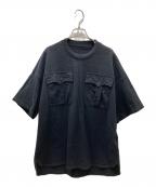 JIL SANDERジルサンダー）の古着「POCKET DETAIL TEE ポケットTシャツ」｜ブラック