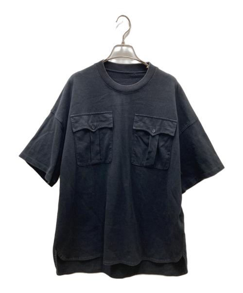 JIL SANDER（ジルサンダー）JIL SANDER (ジルサンダー) POCKET DETAIL TEE ポケットTシャツ ブラック サイズ:Sの古着・服飾アイテム