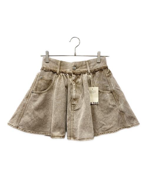 THE TOE（ザ・トゥー）THE TOE (ザ・トゥー) olympia denim skirt オリンピアデニムスカート ブラウン サイズ:S 未使用品の古着・服飾アイテム
