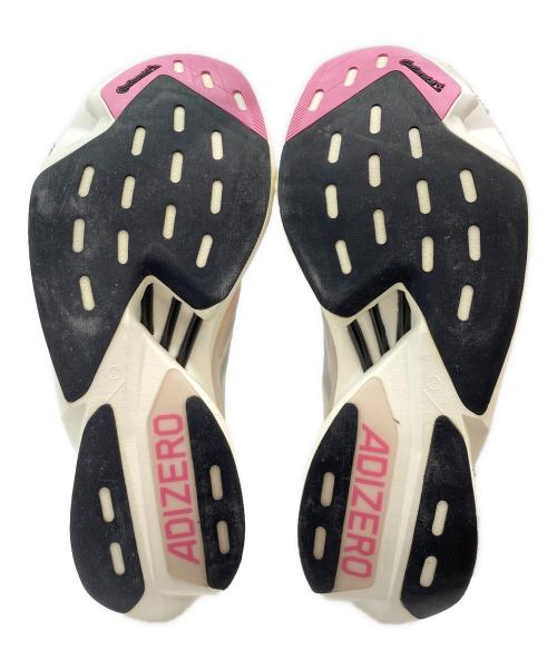 adidas（アディダス）adidas (アディダス) Adizero Adios Pro 3 スニーカー アイボリー×ピンク サイズ:SIZE 30cmの古着・服飾アイテム