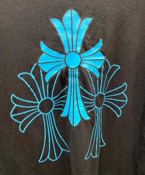 CHROME HEARTS（クロムハーツ）CHROME HEARTS (クロムハーツ) トリプルクロスロングスリーブTシャツ ブラック×ブルー サイズ:SIZE XLの古着・服飾アイテム