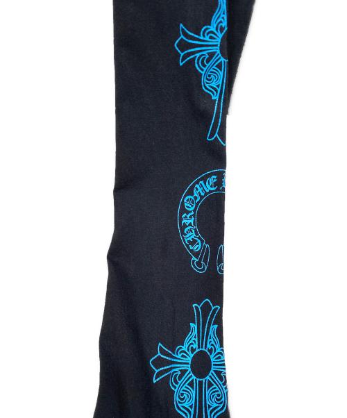 CHROME HEARTS（クロムハーツ）CHROME HEARTS (クロムハーツ) トリプルクロスロングスリーブTシャツ ブラック×ブルー サイズ:SIZE XLの古着・服飾アイテム