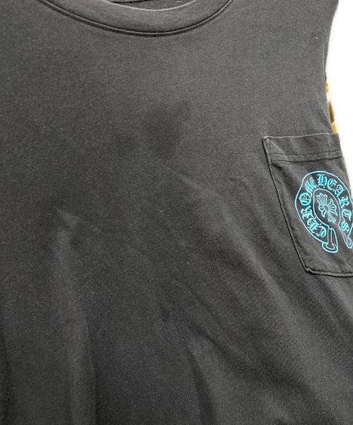 CHROME HEARTS（クロムハーツ）CHROME HEARTS (クロムハーツ) トリプルクロスロングスリーブTシャツ ブラック×ブルー サイズ:SIZE XLの古着・服飾アイテム