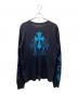 CHROME HEARTS (クロムハーツ) トリプルクロスロングスリーブTシャツ ブラック×ブルー サイズ:SIZE XL：50000円