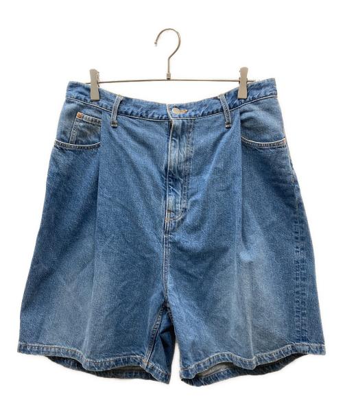 uru tokyo（ウル トーキョー）URU TOKYO (ウル トーキョー) DENIM SHORTS デニムハーフパンツ ブルー サイズ:3の古着・服飾アイテム