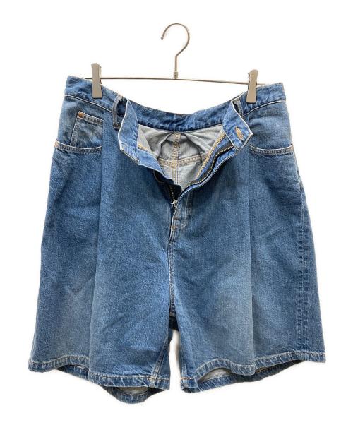 uru tokyo（ウル トーキョー）URU TOKYO (ウル トーキョー) DENIM SHORTS デニムハーフパンツ ブルー サイズ:3の古着・服飾アイテム
