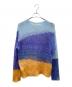 YOKE (ヨーク) MOHAIR INTARSIA SHEER SWEATER モヘヤインターシャシアーセーター ブルー×オレンジ サイズ:SIZE 2：15000円