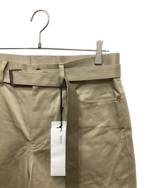 sacai（サカイ）sacai (サカイ) 25AW cotton chino pants コットンチノパンツ ベージュ サイズ:2の古着・服飾アイテム