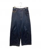 MAISON SPECIALメゾンスペシャル）の古着「12.5oz Rigid Denim Prime-Wide Pants リジッドデニムプライムワイドパンツ」｜インディゴ